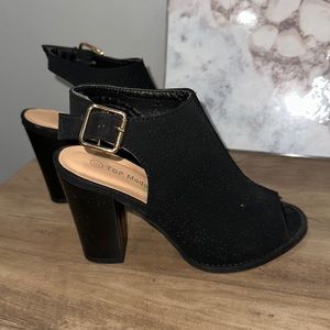 Black top moda heels